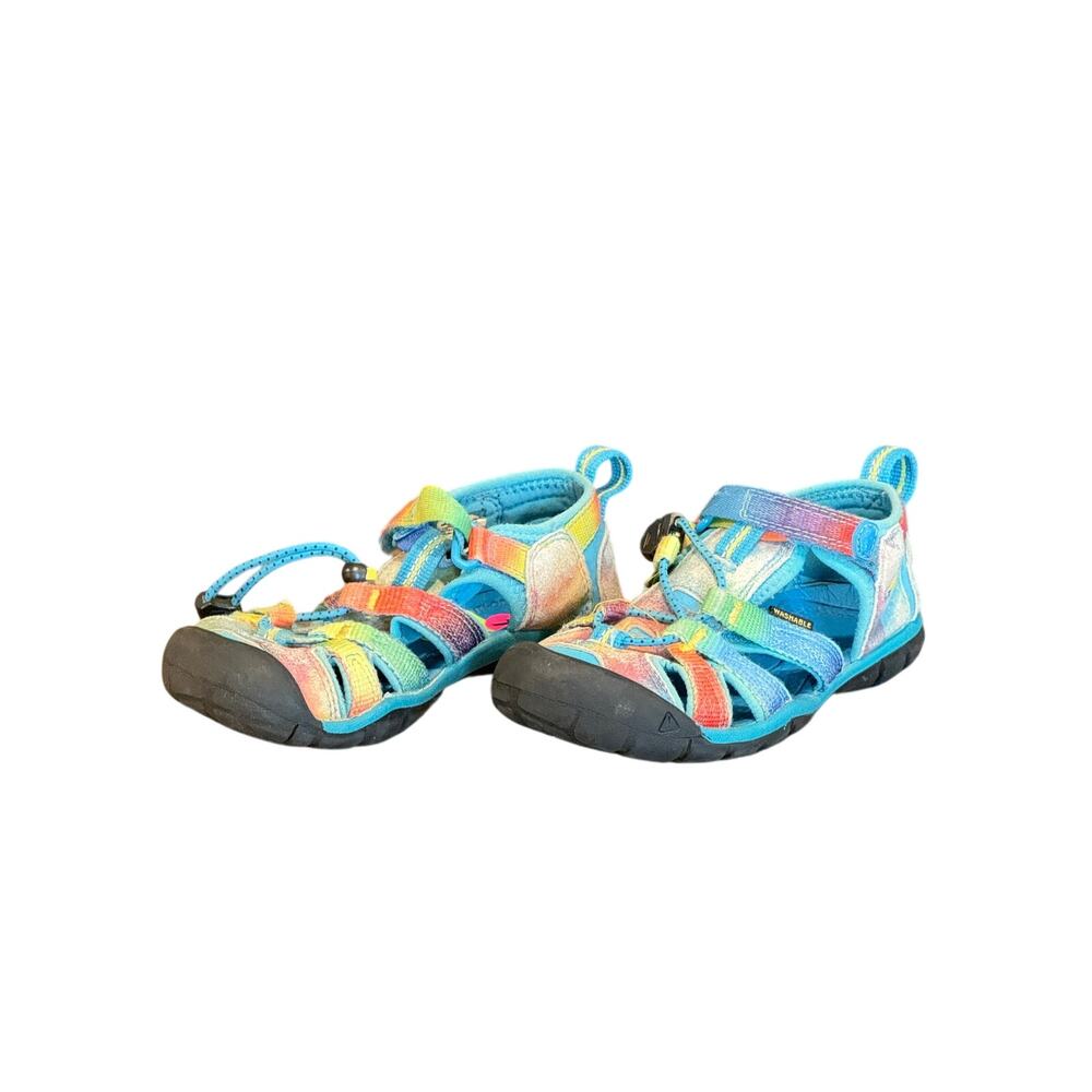 KEEN Kids Seacamp II CNX Waterproof Water Sandals Size 11 Kids‎ Vivid Tie-Dye